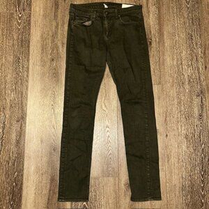 Rag & Bone Cate Mid Rise Ankle Skinny Women’s Jeans 28 Dark Forest Green Pockets